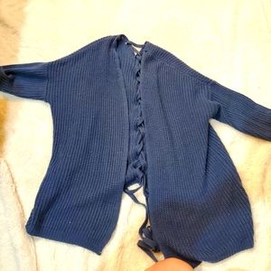 Knit cardigan sweater